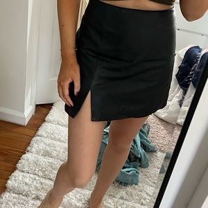 Vegan leather skirt